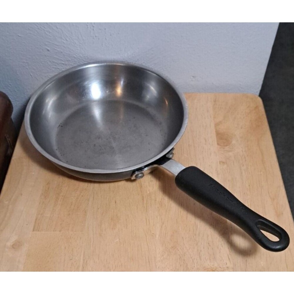KitchenAid Frying Pan Stainless Steel Bonded 8 Inch Black